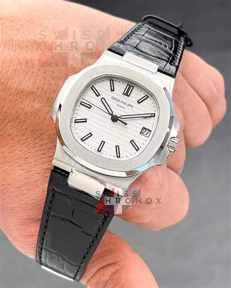 patek philippe nautilus leather strap replacement|patek philippe aquanaut strap price.